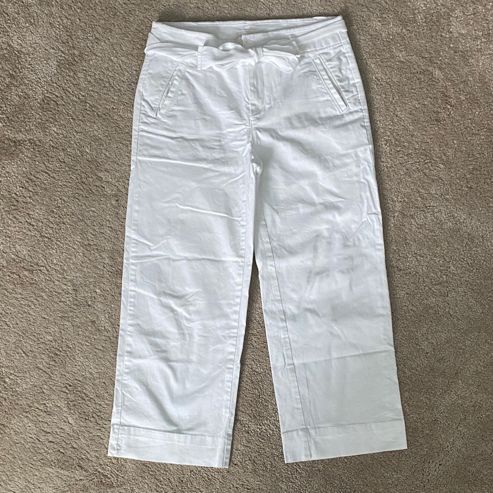 Women's White Wide Leg Pant